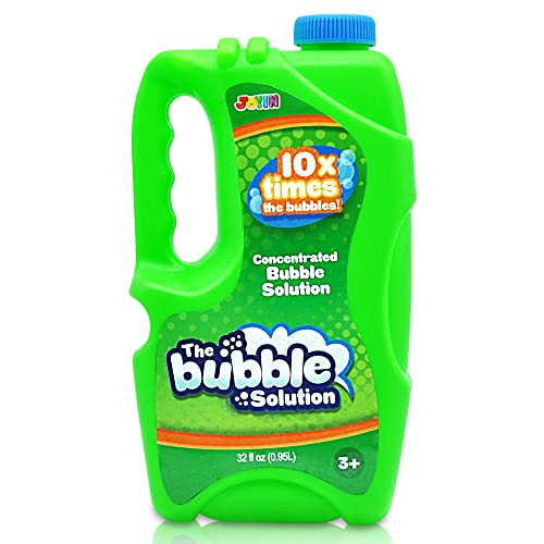 JOYIN 32 oz Concentrated Bubble Solution (Green) for Kids, Boys and Girls Summer Game, Party Favors, Summer Outdoor Fun, Pretend-Play Toys, Educational Toys, and School Classroom Prizes by JOYIN INC