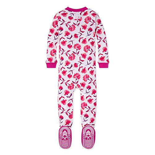 Burt's Bees Baby baby girls Pajamas, Zip Front Non-slip Footed Pjs, 100% Organic Cotton and Toddler Sleepers, Spring Picks, 18 Months US by Burt's Bees Baby