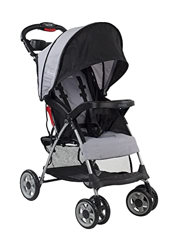 Kolcraft Cloud Plus Lightweight Easy Fold Compact Travel Baby Stroller, Slate Grey by Kolcraft