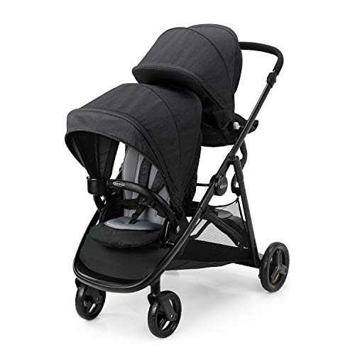 Graco Ready2Grow LX 2.0 Double Stroller Features Bench Seat and Standing Platform Options, Gotham by Graco Children's Products