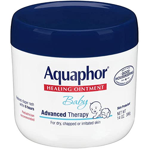 Aquaphor Baby Healing Ointment Advanced Therapy Skin Protectant, 14 Ounce, Pack of 2 from Aquaphor