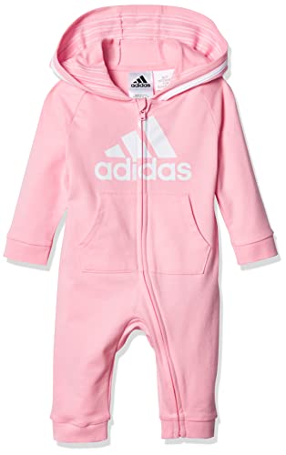 adidas Girls and Baby Boys' Coverall, Light Pink, 6 Months by adidas