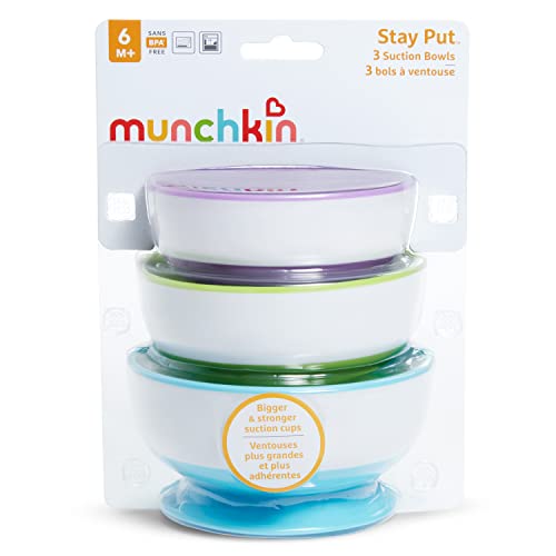 Munchkin Stay Put Suction Bowl, 3 Pack from Munchkin
