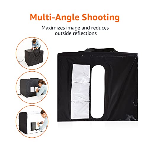 Amazon Basics Portable Foldable Photo Studio Box with LED Light - 25 x 30 x 25 Inches from Amazon Basics