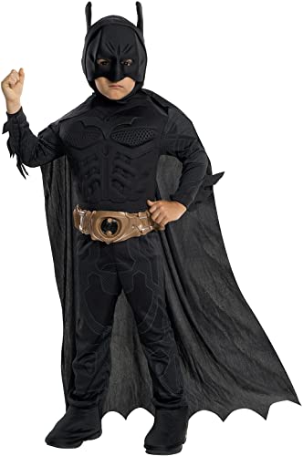 Batman Dark Knight Rises Child's Deluxe Muscle Chest Batman Costume with Mask, Small by Rubies - Domestic