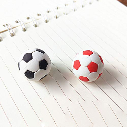 NUOBESTY 50Pcs Random Style Sport Erasers Bulk Funny Sports Ball Erasers Kids Eraser Toy for School Birthday World Cup Party by NUOBESTY