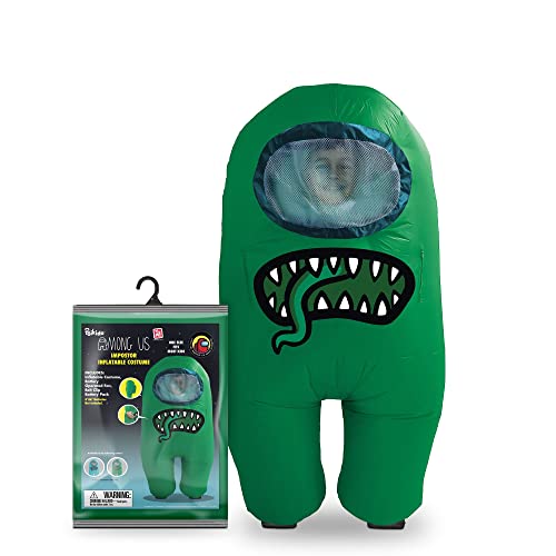Official Among Us Toikido Yume Toys Inflatable Kids Halloween Cosplay Costume for Children Impostor - Green from 