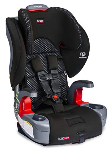 Britax Grow with You ClickTight Harness-2-Booster Car Seat | 2 Layer Impact Protection - 25 to 120 Pounds + Cool Flow Ventilating Fabric, Cool Flow Gray [New Version of Frontier] by AmazonUs/BIYN9