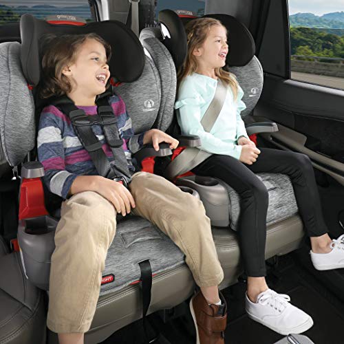 Britax Grow with You ClickTight Harness-2-Booster Car Seat | 2 Layer Impact Protection - 25 to 120 Pounds + Cool Flow Ventilating Fabric, Cool Flow Gray [New Version of Frontier] by AmazonUs/BIYN9
