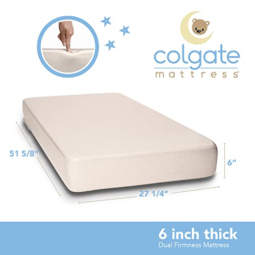 Eco Classica III 2-Stage Baby & Toddler Mattress by Colgate Mattress | Organic Waterproof Cotton Cover | Hypoallergenic | Eco-Friendly Foam | GREENGUARD Gold Certified from Colgate