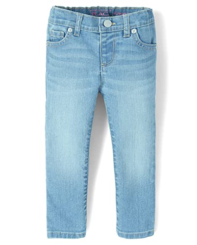 The Children's Place Baby Girls and Toddler Girls Super Skinny Jeans, Light Jay Blue Wash, 2T by The Children's Place