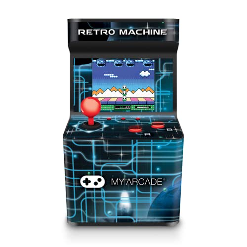 My Arcade Retro Machine Playable Mini Arcade: 200 Retro Style Games Built In, 5.75 Inch Tall, Powered by AA Batteries, 2.5 Inch Color Display, Speaker, Volume Control by My Arcade