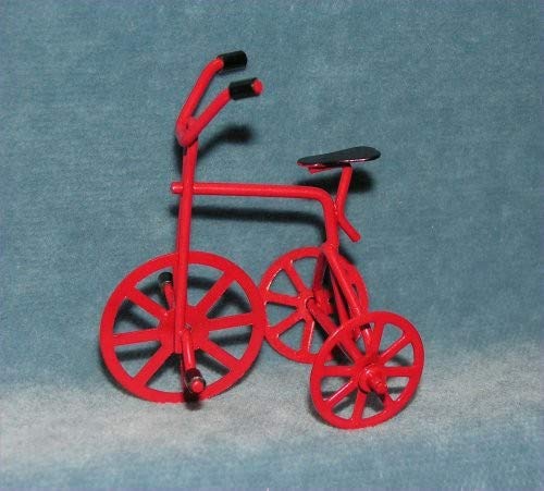 Dollhouse Miniature Red Tricycle by 
