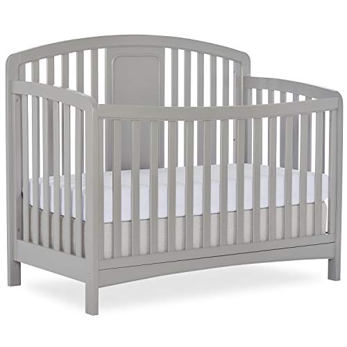 Dream On Me Arc 4-In-1 Convertible Crib In Silver Grey Pearl, Greenguard Gold Certified, Three Mattress Height Settings, Made Of Sustainable Pinewood by Dream On Me