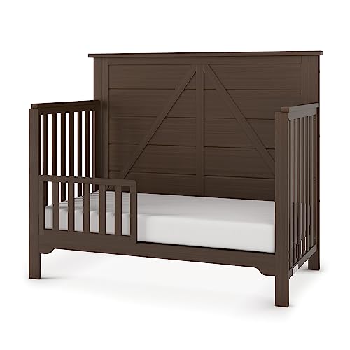 Forever Eclectic Woodland 4-in-1 Convertible Baby Crib, Brushed Truffle from Child Craft