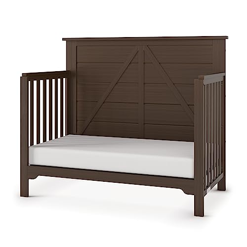 Forever Eclectic Woodland 4-in-1 Convertible Baby Crib, Brushed Truffle from Child Craft