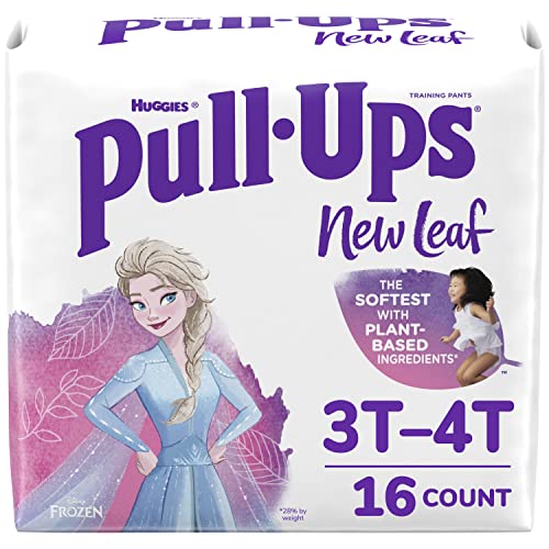 Pull-Ups New Leaf Girls' Disney Frozen Potty Training Pants Training Underwear, 3T-4T, 16 Ct from Kimberly-Clark Corp.