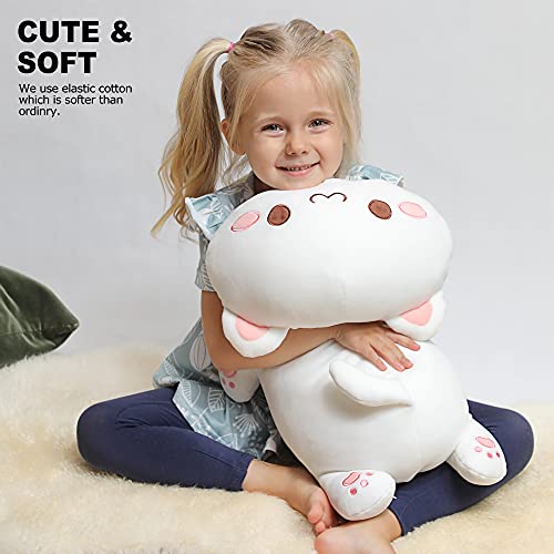 Cute Kitten Plush Toy Stuffed Animal Pet Kitty Soft Anime Cat Plush Pillow for Kids (White A, 20") from Onsoyours