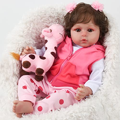 Reborn Baby Dolls, Realistic Newborn Baby Dolls, 18 inch Silicone Real Toddler Girl Lifelike by Kaydora