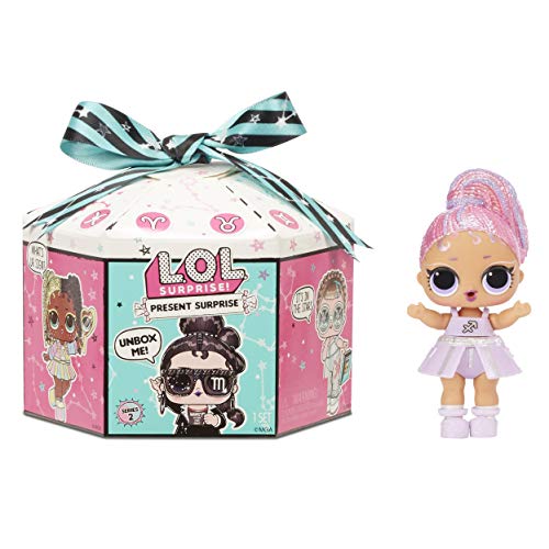 LOL Surprise Present Surprise Series 2, Glitter Star Sign Doll with 8 Surprises - Colorful Fun Collectible Doll Playset with Doll Accessories Including Outfit - Birthday Gifts for Girls Ages 4-14 from MGA Entertainment