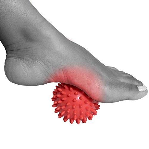 Massage Ball - Spiky for Deep Tissue Back Massage, Foot Massager, Plantar Fasciitis & All Over Body Deep Tissue Muscle Therapy - Your Compact Muscle Roller by Master of Muscle