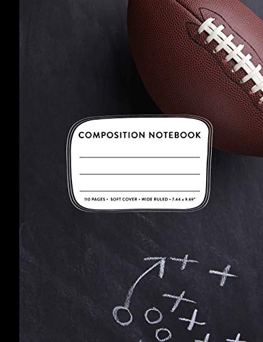 Composition: Football Notebook for Boys Sports Cool Primary Copy Book, Wide Ruled SOFT Cover, Kids Elementary Grade Back To School Supplies Student Teacher Lined Creative Writing Journal, 110 Pages from CreateSpace Independent Publishing Platform