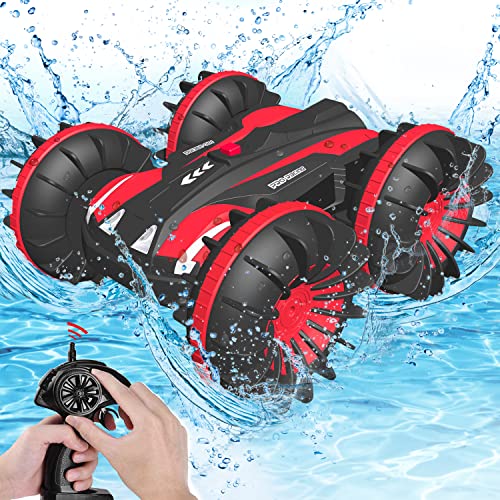 Beach Toys Remote Control Car - Amphibious Waterproof Vehicles for Kids 4-12 Year Old Pool Lake Outdoor All Terrain Rc Land Water Boat for Boys Girls 3 4 5 6 7 8 9 10 11 12 13 Ages by Wind Toys & Hobby Co., Limited