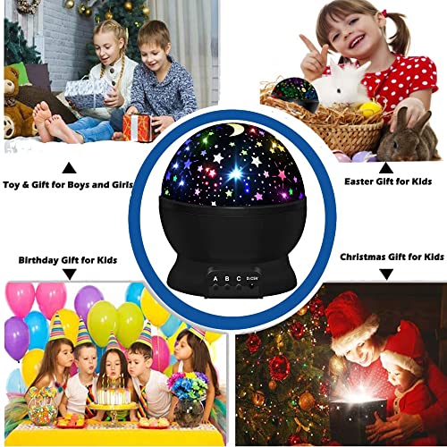HONGID Toys for 1-10 Year Old Boys,Star Night Light Projector for Kids 2-12 Year Old boy Gifts Toys for 3-9 Year Old Girls Christmas Gifts for 4-8 Year Old Girls Sensory Baby Toys Birthday Gifts by HONGID