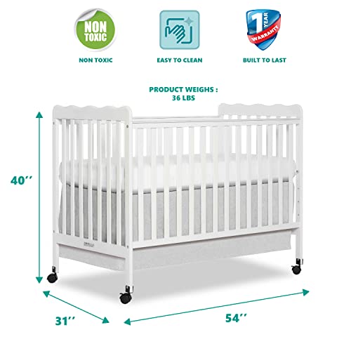 Dream On Me, Carson Classic 3-in-1 Convertible Crib in White, Greenguard Gold Certified from Dream on Me