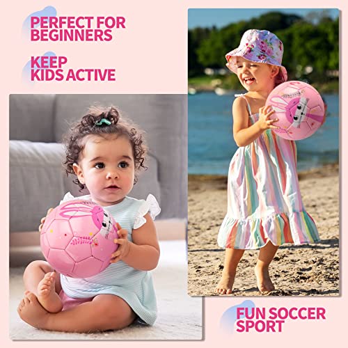 EVERICH TOY Soccer Ball Size 2 Soccer Balls for Kids-Sport Ball for Toddlers-Backyard Lawn Sand Outdoor Toys for Boys and Girls,Including Pump from EVERICH TOY