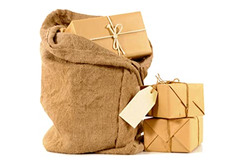 COTTON CRAFT Potato Sack Race Bag - 10 Pack Sturdy Jute Burlap Gunny Bag - Playground Fitness Equipment Sports Fun Games Birthday Picnic Party - Adults Kids Jumping Sack Frost Protection - Large 24x39 by Orient Originals Inc.