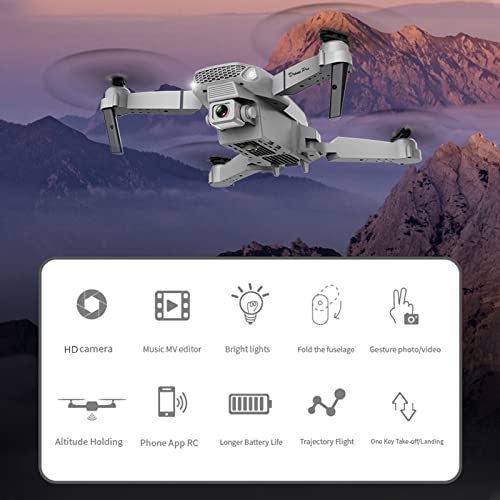 QIUSGE Drone with Camera 1080P HD FPV RC Quadcopter Helicopter, Altitude Hold, One Key Start, Headless Mode,Speed Adjustment Remote Control,Aircraft Toys Gifts for Kids Adult (White 1 Camera) by black friday deals 2022