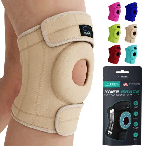 Modvel Knee Brace with Side Stabilizers | FSA or HSA eligible | Patella Gel Pads Knee Support Braces for Knee Pain, Meniscus Tear,ACL,MCL,Arthritis, Joint Pain Relief,Injury Recovery. by Modvel