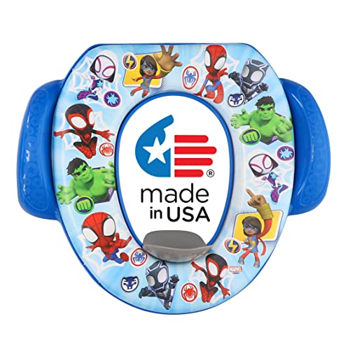 Spidey and His Amazing Friends "Team Up" Soft Potty Seat and Potty Training Seat - Soft Cushion, Baby Potty Training, Safe, Easy to Clean from Ginsey Industries