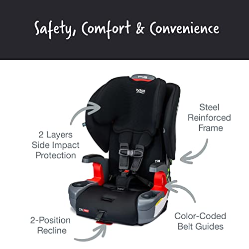Britax Grow with You ClickTight Harness-to-Booster, Black Contour SafeWash by Britax USA