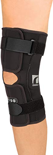 Ossur Rebound Hinged Knee Brace (Non-ROM) with Polycentric Hinges - Wrap | For Quick Recovery from Mild Sprains, Ligament Tears & Injuries | Breathable Fabric | (X-Large) from Ossur