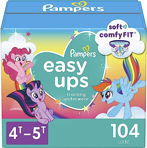 Pampers Easy Ups Training Pants Girls and Boys, 4T-5T (Size 6), 104 Count by Procter & Gamble