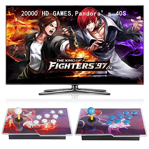 [5000 Games in 1] 30S Pandora box Retro Games Arcade Game Console with Two Separate hosts Compatible PC & Projector & TV 3D Games 1-4 Players Category Favorite List Save/Search/Hide/Pause/Delete Games by FVBADE