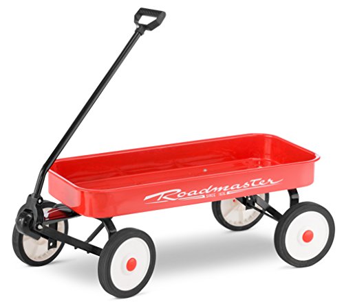 Roadmaster Kids and Toddler Classic 34-Inch Steel Pull Wagon, 8-inch Wheels, Red/Black from Pacific Cycle, Inc.