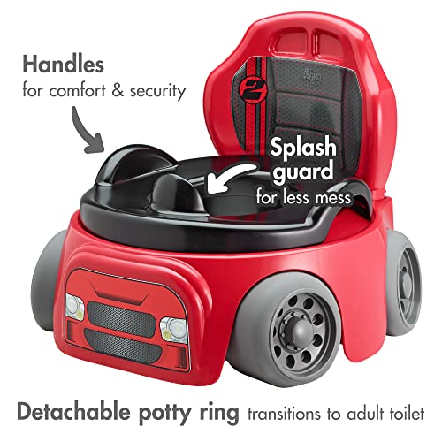 The First Years Training Wheels Racer Potty System | Easy to Clean and Easy to Use Potty Training Seat by TOMY Corp