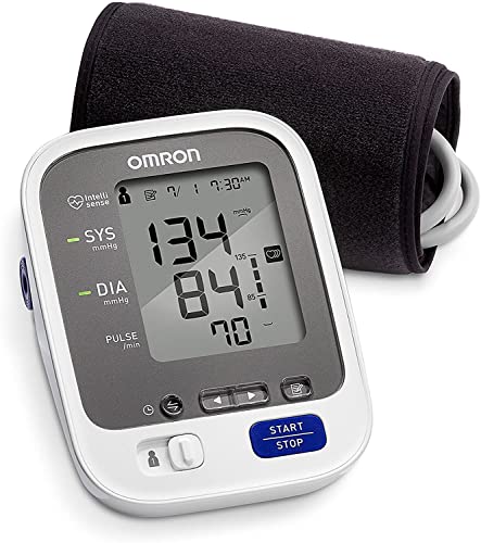 Omron 7 Series Wireless Upper Arm Blood Pressure Monitor; 2-User, 120-Reading Memory, BP Indicator LEDs, Bluetooth Works with Amazon Alexa byÂ Omron from Omron