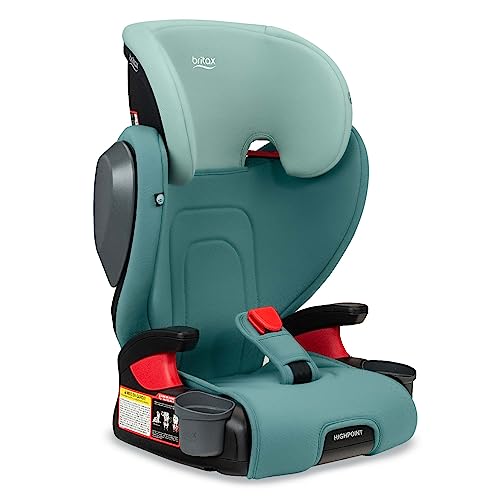 Britax Highpoint Backless Belt-Positioning Booster Seat, SafeWash Green Ombre by Britax USA