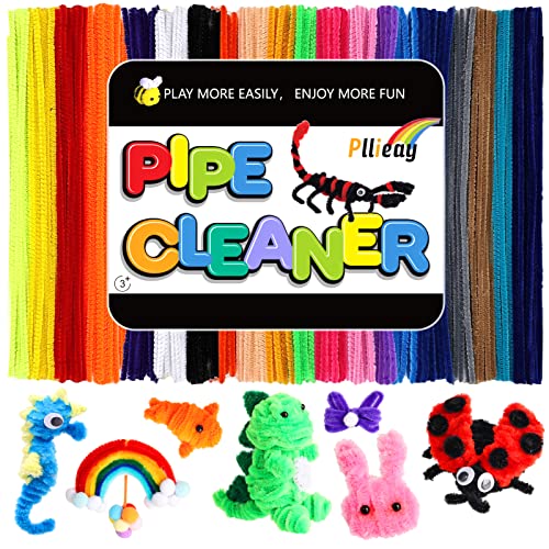 Pllieay 200pcs Pipe Cleaners for Crafts 20 Assorted Color, Pipe Cleaner Chenille Stems, for Pipe Cleaners Craft Supplies DIY Arts & Crafts Decoration (6 mm x 12 Inch) from Pllieay