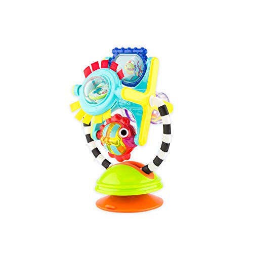 Sassy Fishy Fascination Station 2-in-1 Suction Cup High Chair Toy | Developmental Tray Toy for Early Learning | for Ages 6 Months and Up by Sassy