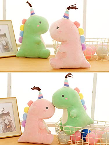 Stuffed Animal Plush Toys, Cute Dinosaur Toy, Soft Plushies for Girls Plush Doll Gifts for Kids Boys Babies Toddlers (Green, Medium) by APORAKE