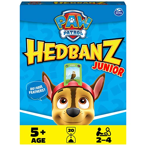 HedBanz Junior PAW Patrol, Picture Guessing Board Game, for Families and Kids Ages 5 and up from Spin Master