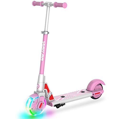 Gotrax GKS LUMIOS Electric Scooter Kick Scooter for Kids Teens (Pink), Small by GOTRAX