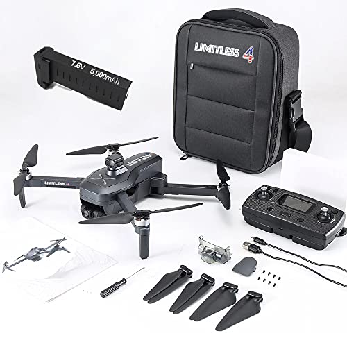 Drone X Pro LIMITLESS 3 GPS 4K UHD Camera Drone for Adults with EVO Obstacle Avoidance, 3-Axis Gimbal, Auto Return Home, Follow Me, Long Flight Time, Long Range, 5G WiFi FPV Live Video (With Case) by Drone-Clone Xperts