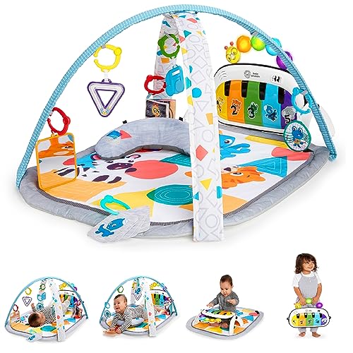 Baby Einstein 4-in-1 Kickin' Tunes Music and Language Play Gym and Piano Tummy Time Activity Mat from Kids2
