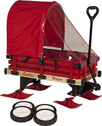 Millside Industries Sleigh Wagon with Red Wooden Racks from Millside Industries INC (Toys)